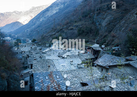 Environs du fort. Bard, Val d'Aoste. Italie Banque D'Images