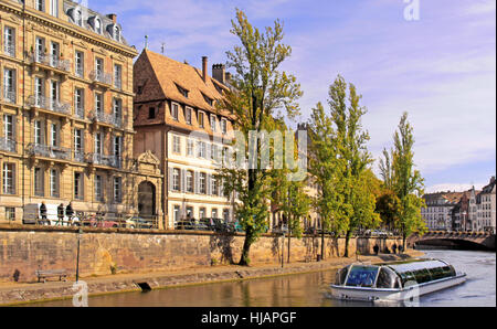 Alsace, Strasbourg, ville de Tours, éclat, brille, lumineux, Lucent, léger, serein, Banque D'Images