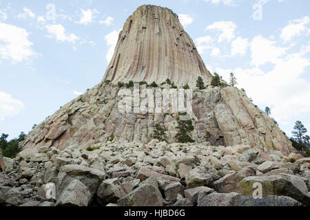 Devil's Tower National Monument, Wyoming, USA Banque D'Images
