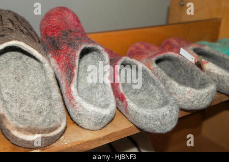 Chaussons en feutre Banque D'Images