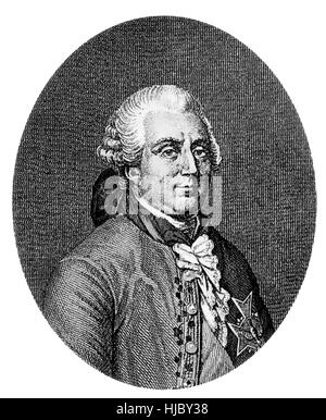 CHARLES GRAVIER, Comte de Vergennes (1717-1787) Homme d'État français Banque D'Images