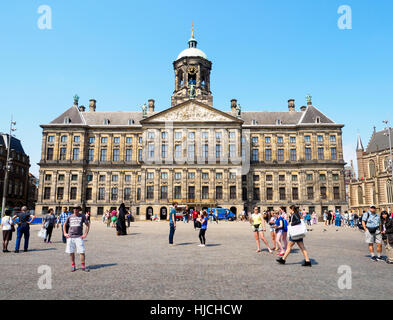Koninklijk Paleis en place du Dam - Amsterdam, Pays-Bas Banque D'Images
