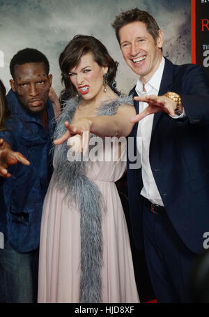 Los Angeles, USA. 23 Jan, 2017. DSC03917 arrivant à la Resident Evil, le dernier chapitre Premiere au Regal Theatre de Los Angeles. 23 janvier, 2017. Credit : Gamma-USA/Alamy Live News Banque D'Images