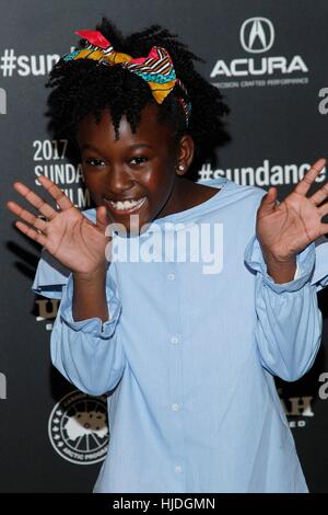 Park City, Utah, USA. 24 Jan, 2017. Ann'Jewel Lee à l'arrivée pour le dernier mot en première mondiale au Festival du Film de Sundance 2017, Théâtre Eccles, Park City, UT 24 Janvier, 2017. Credit : James Atoa/Everett Collection/Alamy Live News Banque D'Images