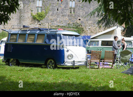 Volkswagen historique show à caldicot castle Banque D'Images