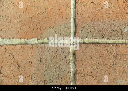 Fragment d'un mur en pierre taillée de Banque D'Images