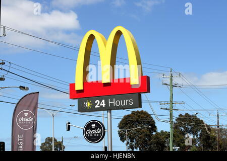 Logo McDonald's Australie Banque D'Images