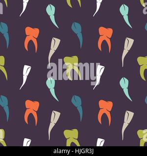 Seamless Vector pattern dents colorés sombres Illustration de Vecteur