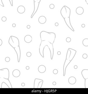 Vector pattern dents transparent sur fond blanc Illustration de Vecteur