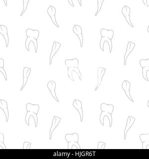Vector pattern dents transparent sur fond blanc Illustration de Vecteur