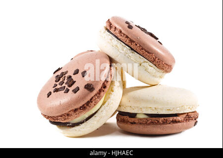 Pâtisserie, alimentation, repas, vaisselle, personne, orange, macarons, macaron, tas, pile, Banque D'Images