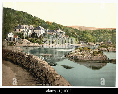 L'hôtel Eccles, Glengariff. Le comté de Cork, Irlande - Photochrom xixème siècle Banque D'Images