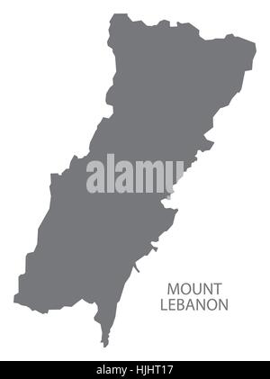 Le Mont Liban Site en gris Illustration de Vecteur