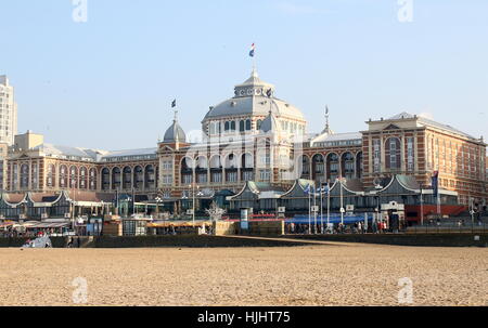 19e siècle hôtel Kurhaus à la station balnéaire de la mer du Nord de Scheveningen - Den Haag (La Haye), aux Pays-Bas. Banque D'Images