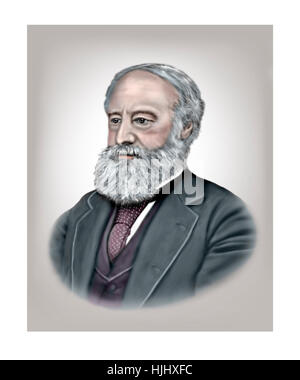 James Prescott Joule, 1818-1889, Physicien, Brasseur Banque D'Images