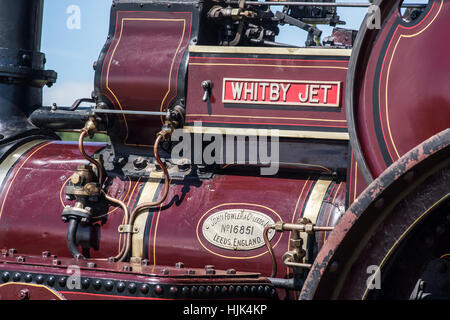 Jet de Whitby, une traction à vapeur 1926 Fowler Banque D'Images