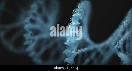 L'acide désoxyribonucléique (ADN), molécule qui porte les instructions génétiques du développement, du fonctionnement et de la reproduction de tous les organismes vivants d'un Banque D'Images