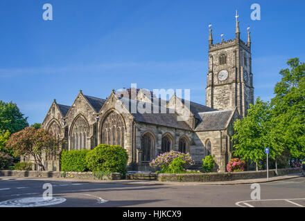 Grande Bretagne, sud-ouest de l'Angleterre, de l'ouest du Devon, Tavistock, le 14e siècle Église paroissiale de Saint Eustachius Banque D'Images