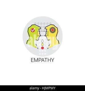 La compassion empathie Icône Relation de personnes Illustration de Vecteur