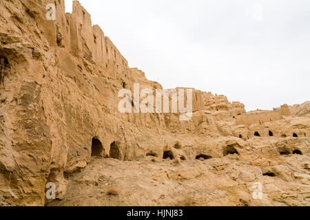 Ruines de Tsaparang, 'ville perdue', Royaume de Guge antique au Tibet (dont l'origine semble être au début du dixième siècle). Tibet. Chine. Banque D'Images