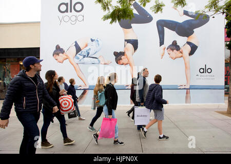3Rd Street Promenade, Santa Monica, Los Angeles, Californie, USA Banque D'Images