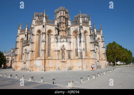 L'Abbaye dominicaine de Santa Maria da Vitoria à Batalha, UNESCO World Heritage Site, Batalha, Portugal Banque D'Images