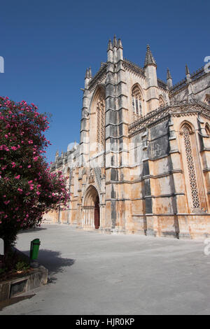 L'Abbaye dominicaine de Santa Maria da Vitoria à Batalha, UNESCO World Heritage Site, Batalha, Portugal Banque D'Images