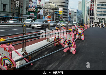 L'auto-stop au Japon Banque D'Images