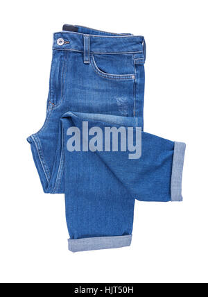 Beau pantalon en denim. Banque D'Images