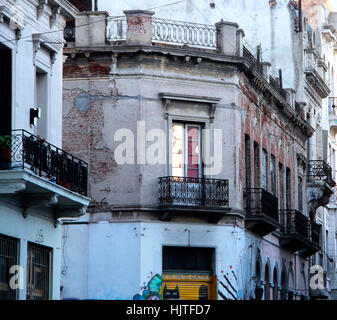 Autour de la plaza Dorrego, San Telmo, Buenos Aires, Argentine. Banque D'Images