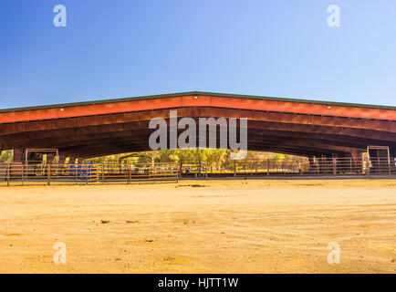 Petit Temps/cheval Equestrian Pavilion Banque D'Images