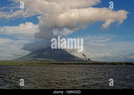 L'Amérique latine, de la lave, Nicaragua, Vulcan, volcan, ile, island, bleu, voyage, Banque D'Images