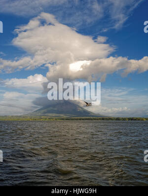 L'Amérique latine, de la lave, Nicaragua, Vulcan, volcan, ile, island, bleu, voyage, Banque D'Images