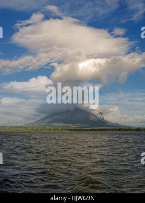 L'Amérique latine, de la lave, Nicaragua, Vulcan, volcan, ile, island, bleu, voyage, Banque D'Images