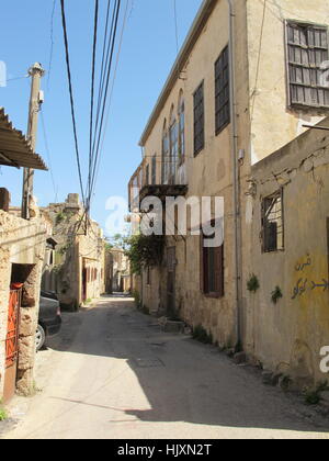 Dans la vieille rue de Batroun, Liban Banque D'Images