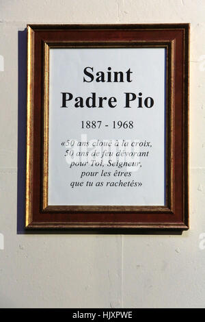 Saint-Padre Pio. 1887-1968. Banque D'Images