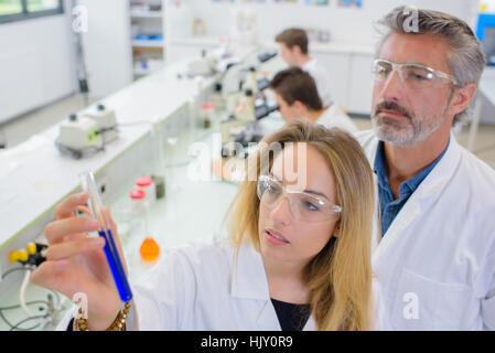 cours de sciences Banque D'Images