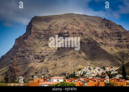 Magnifiquement situé dans la ville de Valle Gran Rey, sur l'île de La Gomera, l'un de l'archipel des Canaries, Espagne Banque D'Images