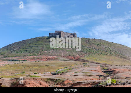 Le château de Santa Barbara, Teguise, Lanzarote, îles Canaries, Espagne Banque D'Images