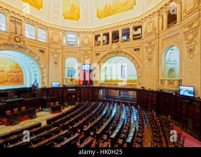 Vue de l'intérieur du Palacio Tiradentes, Rio de Janeiro, Brésil, Amérique du Sud Banque D'Images