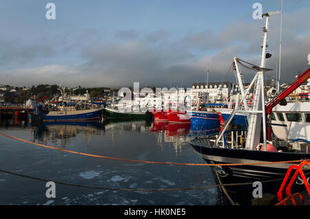 Les chalutiers et bateaux de pêche dans le port de Killybegs, comté de Donegal, Irlande Banque D'Images