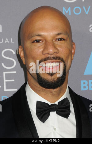 15 janvier 2015 - Hollywood, CA, États-Unis - 15 janvier 2015 - Hollywood, Californie - Common. 20e Prix annuels du film Critics' Choice - les arrivées ont eu lieu au Hollywood palladium. Crédit photo : Byron Purvis/AdMedia Banque D'Images