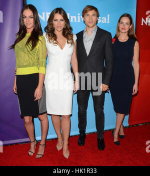 Pasadena, Californie, USA. 15 Jan, 2015. 15 janvier 2015 - Pasadena, Californie - Alexandra Park, Elizabeth Hurley, William Moseley, patte de Merritt. NBCUniversal 2015 TCA Press Tour qui s'est tenue à l'hôtel Langham Huntington Hotel. Crédit photo : Birdie Thompson/AdMedia Crédit : Birdie Thompson/AdMedia/ZUMA/Alamy Fil Live News Banque D'Images