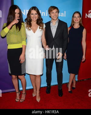 Pasadena, Californie, USA. 15 Jan, 2015. 15 janvier 2015 - Pasadena, Californie - Alexandra Park, Elizabeth Hurley, William Moseley, patte de Merritt. NBCUniversal 2015 TCA Press Tour qui s'est tenue à l'hôtel Langham Huntington Hotel. Crédit photo : Birdie Thompson/AdMedia Crédit : Birdie Thompson/AdMedia/ZUMA/Alamy Fil Live News Banque D'Images