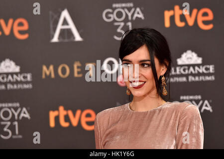 Madrid, Espagne. Feb, 2017 4. Cristina Brondo actrice à un photocall au cours de la 31e Goya Film Awards à Madrid. Gtres más información : crédit en ligne Comuniación,S.L./Alamy Live News Banque D'Images