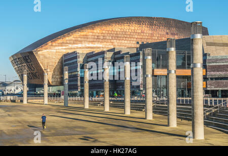 Wales Millennium Centre de Cardiff Bay South Wales Banque D'Images