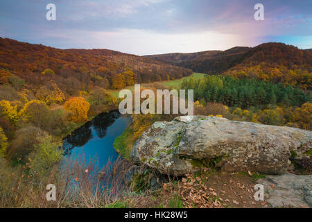 Umlaufberg, parc national Thayatal, Thaya, Merkersdorf, Basse Autriche, Autriche Banque D'Images