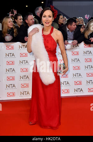 Amanda Mealing assistant à la National Television Awards 2017 à l'O2 de Londres. Banque D'Images