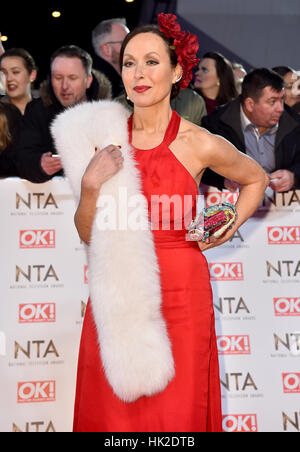 Amanda Mealing assistant à la National Television Awards 2017 à l'O2 de Londres. Banque D'Images