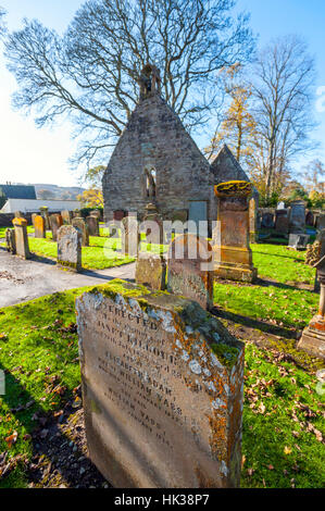 Les ruines de Old Kirk à Alloway ayrshire. Faites famouus dans le poème de Robert Burns Tam O'Shanter Banque D'Images